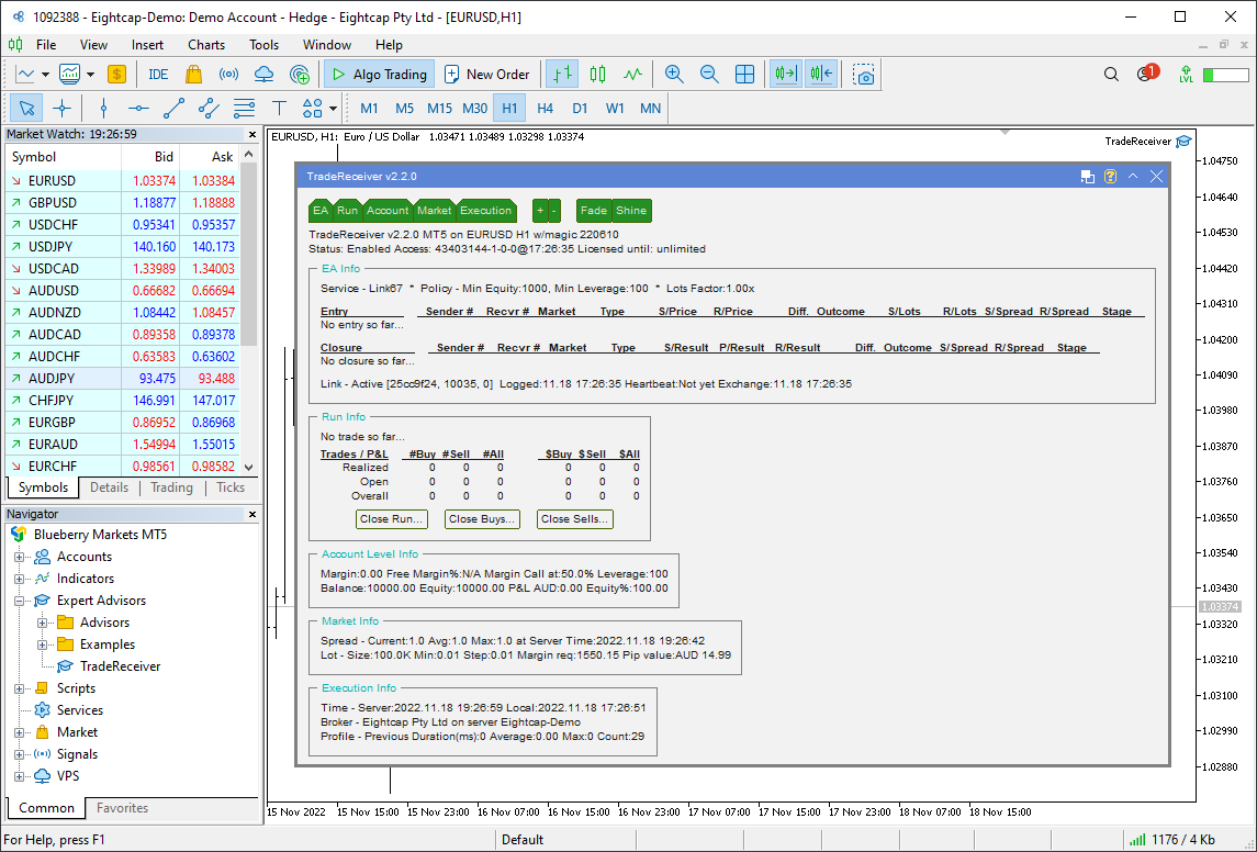 EA is up and running